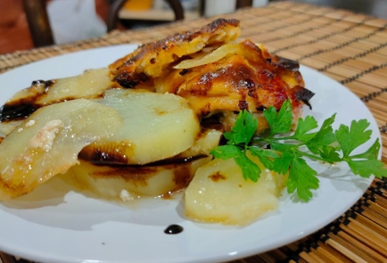 Фото шага рецепта Запеченная курица с ананасом 174628 шаг 13  