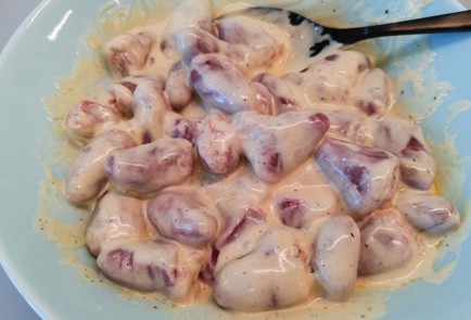 Фото шага рецепта Куриные сердечки на сковороде 186666 шаг 7  