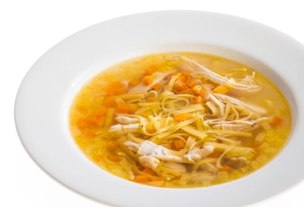Фото шага рецепта Куриный суп с лапшой 114698 шаг 10  