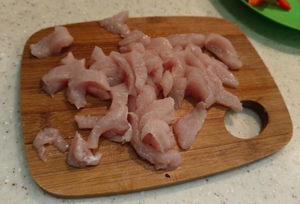 Фото шага рецепта Лапша с курицей в соусе терияки 175708 шаг 4  