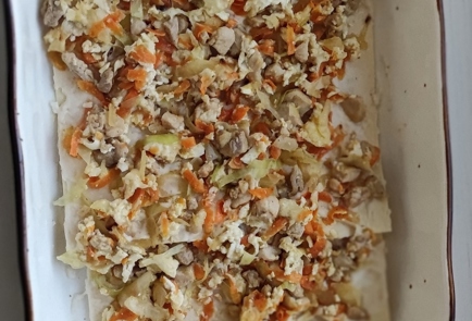 Фото шага рецепта Лазанья с капустой и куриными бедрышками 174823 шаг 15  