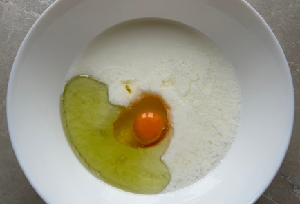 Фото шага рецепта Ленивые пирожки с яйцом и луком 176019 шаг 4  