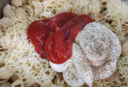Фото шага рецепта Макароны меццигомити с сыром и томатным соусом 152389 шаг 4  