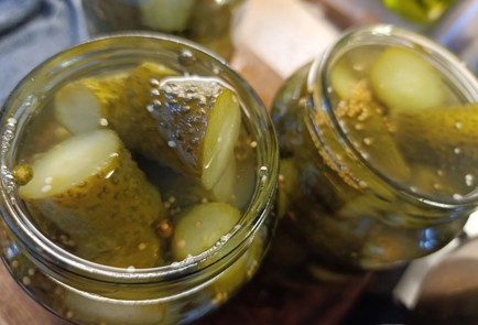 Фото шага рецепта Маринованные огурцы пофински 190834 шаг 14  