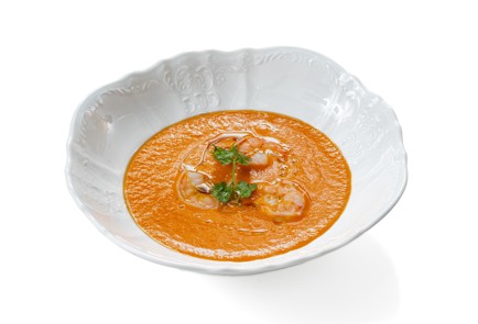 Фото шага рецепта Марокканский холодный суп из запеченных перцев с креветками 186655 шаг 12  