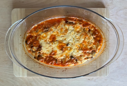 Фото шага рецепта Мидии в томатносливочном соусе с сыром и пастой 174086 шаг 13  