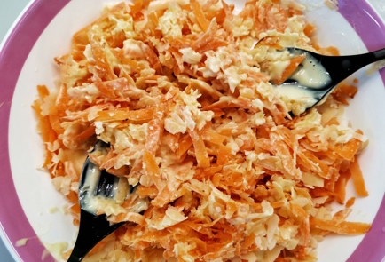 Фото шага рецепта Морковный салат с сыром и яйцом 140173 шаг 8  