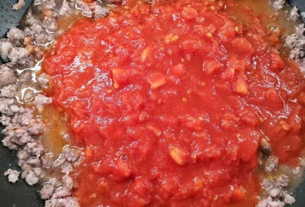 Фото шага рецепта Мясная лазанья из баклажана и помидоров 152866 шаг 9  