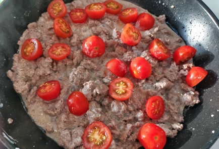 Фото шага рецепта Мясная паста радиатори с томатным соусом 151217 шаг 9  