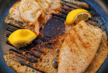 Фото шага рецепта Нежный сливочный кальмар на сковороде гриль 152651 шаг 11  