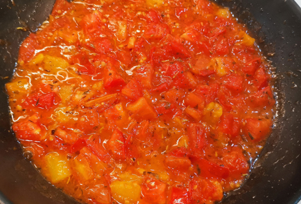 Фото шага рецепта Овощное рагу с беконом и сливками 151492 шаг 5  