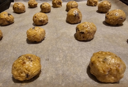 Фото шага рецепта Овсяное печенье с инжиром и шоколадом 175469 шаг 9  