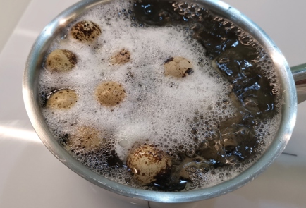 Фото шага рецепта Паштет из перепелиных яиц 174435 шаг 1  