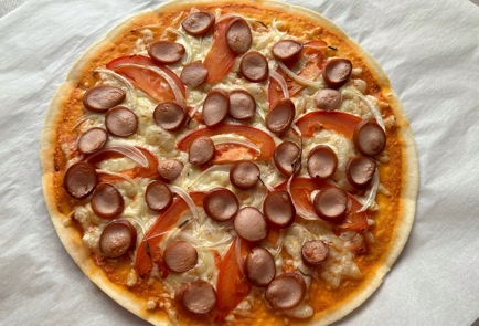 Фото шага рецепта Пицца на тонком тесте 175442 шаг 16  