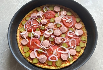 Фото шага рецепта Пицца с кабачковой основой 174239 шаг 13  