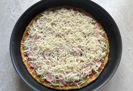 Фото шага рецепта Пицца с кабачковой основой 174239 шаг 14  