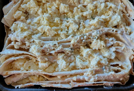 Фото шага рецепта Пирог из лаваша с сыром и творогом 174531 шаг 14  