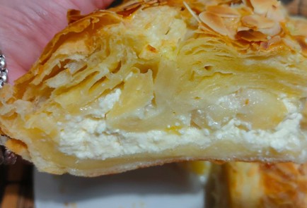 Фото шага рецепта Пирог с творогом и грушами 190864 шаг 20  