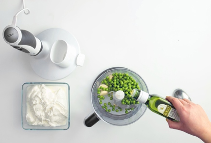 Фото шага рецепта Ракушки конкилье с йогуртом зеленым горошком и чили 57704 шаг 1  