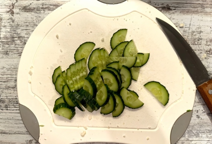 Фото шага рецепта Салат из цветной капусты с овощами и авокадо 175253 шаг 4  