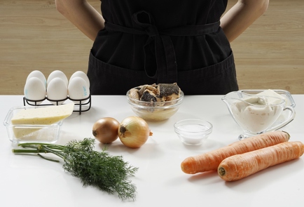 Фото шага рецепта Классический салат Мимоза с морковью 152964 шаг 1  