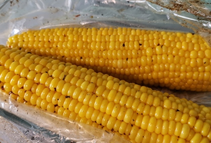 Фото шага рецепта Сливочная кукуруза в рукаве для запекания 152646 шаг 10  