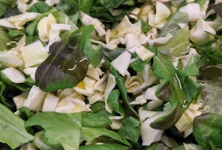 Фото шага рецепта Сливочный салат с грибами шимеджи 152304 шаг 3  