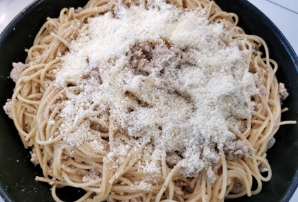 Фото шага рецепта Спагетти с трюфельным соусом 151115 шаг 10  