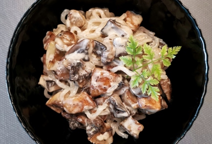 Фото шага рецепта Спагетти ширатаки с грибами 174161 шаг 11  