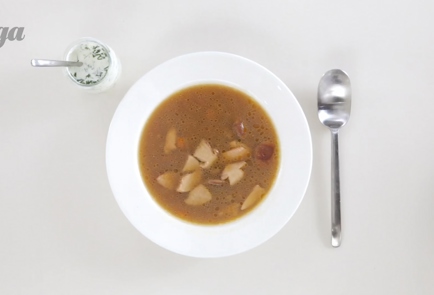 Фото шага рецепта Суп из белых грибов с перловкой 52612 шаг 4  