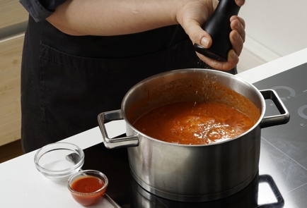 Фото шага рецепта Суп из сладкого перца с печеным чесноком 152996 шаг 11  