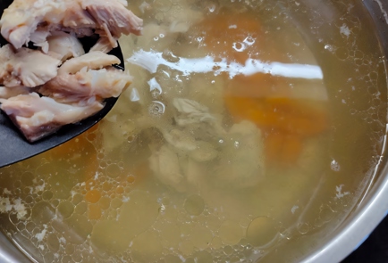 Фото шага рецепта Суп куриный с чечевицей и сливками 174831 шаг 8  