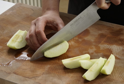 Фото шага рецепта Тарталетки с копченым беконом и зеленым яблоком 152975 шаг 3  