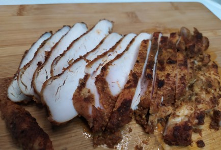 Фото шага рецепта Тосты с курицей 190749 шаг 2  