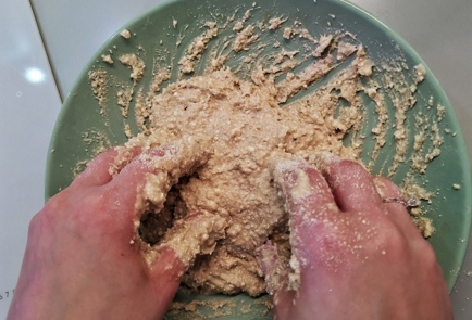 Фото шага рецепта Творожные пирожки из овсяной муки 140178 шаг 5  