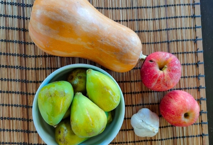 Фото шага рецепта Запеченная тыква с инжиром и яблоком 174550 шаг 1  