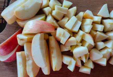 Фото шага рецепта Тыква запеченная с яблоками и творогом 174793 шаг 7  