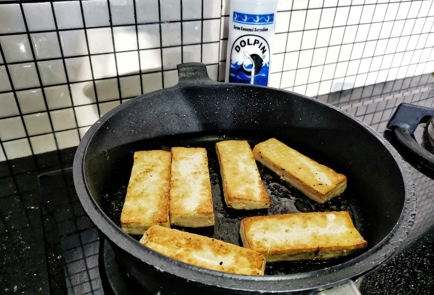 Фото шага рецепта Веганская чиабатта с тофу и спаржей 151209 шаг 10  