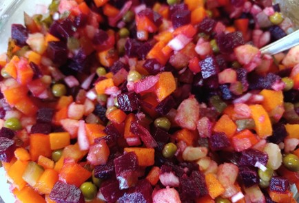 Фото шага рецепта Винегрет классический с горошком 190918 шаг 15  