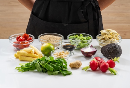 Фото шага рецепта Высокобелковый постный салат с веганской курицей 176029 шаг 1  