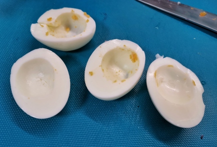 Фото шага рецепта Яйца фаршированные тунцом 140695 шаг 10  