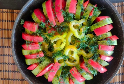 Фото шага рецепта Запеканка из кабачков помидоров и домашнего творога 174519 шаг 5  