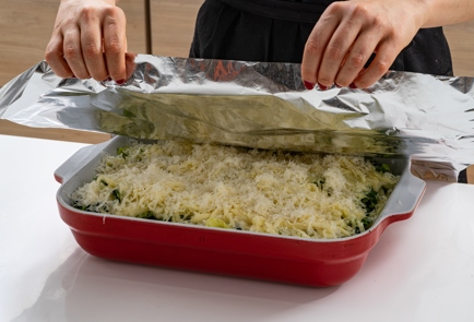 Фото шага рецепта Запеканка из пасты с савойской капустой и сыром 176113 шаг 12  