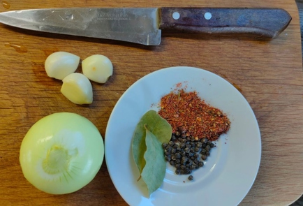 Фото шага рецепта Картошка с фаршем и фасолью в духовке 174835 шаг 2  