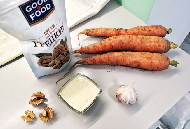 Салат из вареной моркови с грецким орехом – пошаговый рецепт приготовления с фото