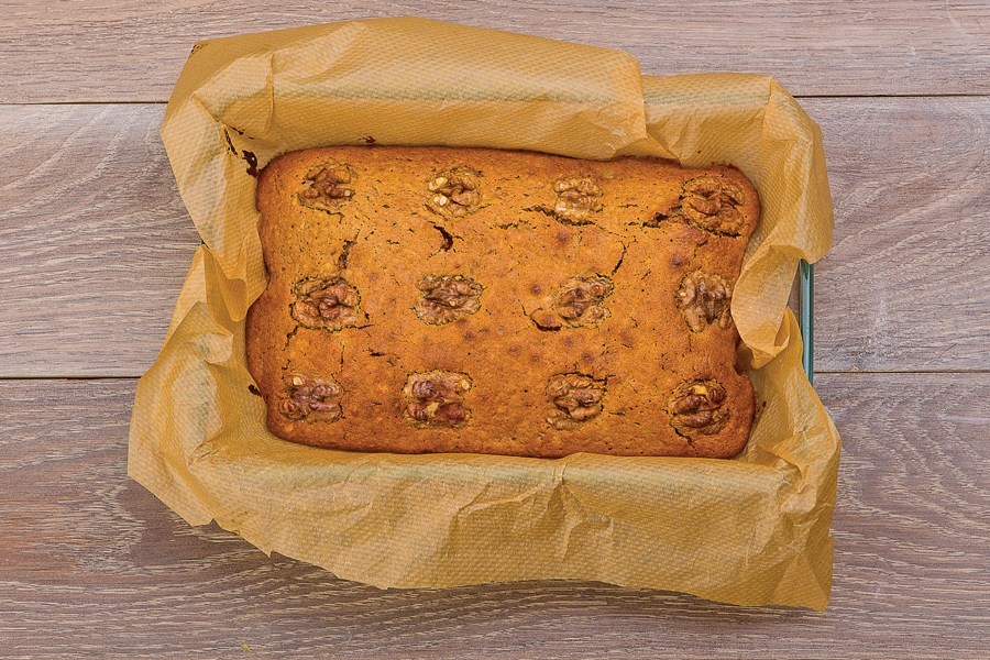 Фото рецепт Апельсиновый брауни с грецкими орехами