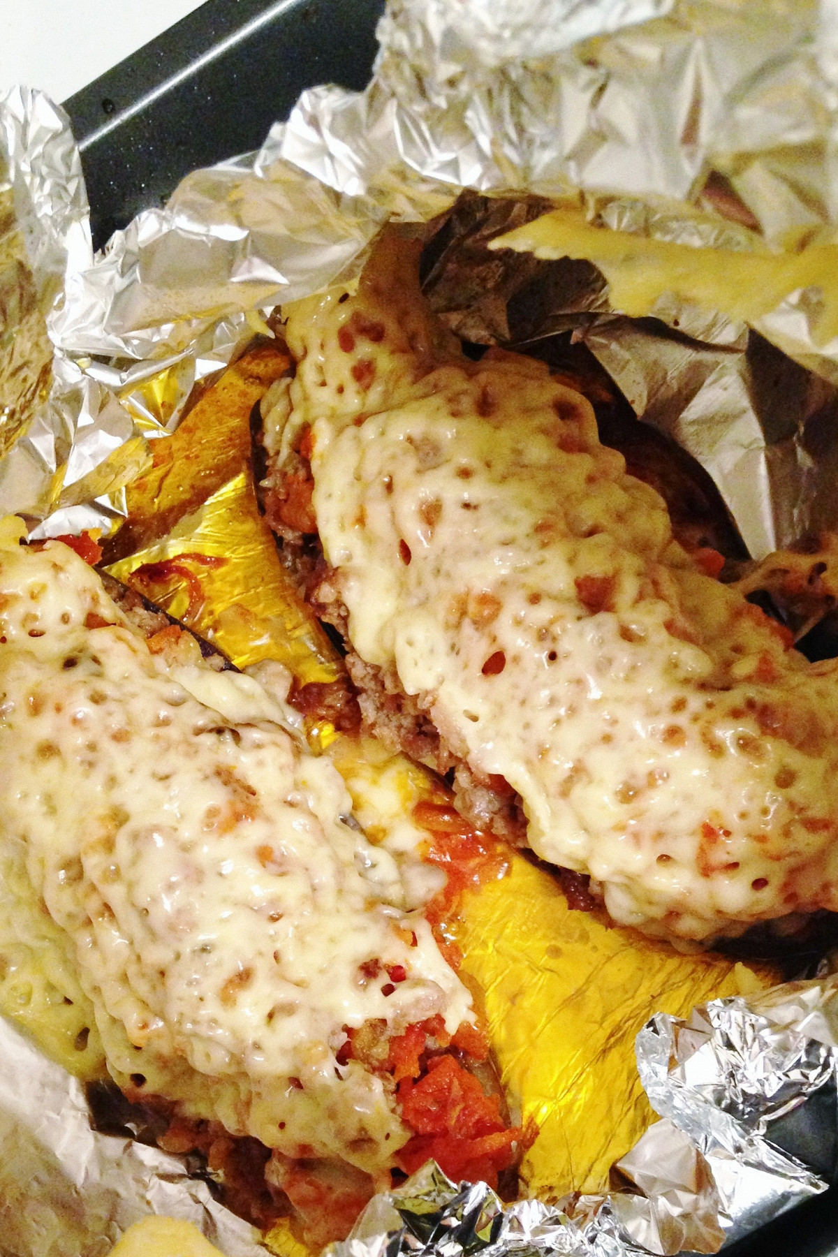 Фото рецепт Фаршированные баклажаны с мясом