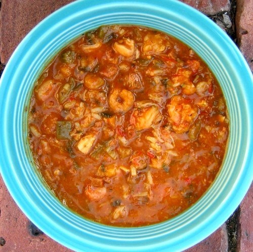 Фото рецепт Курица с рисом и овощами по-креольски
