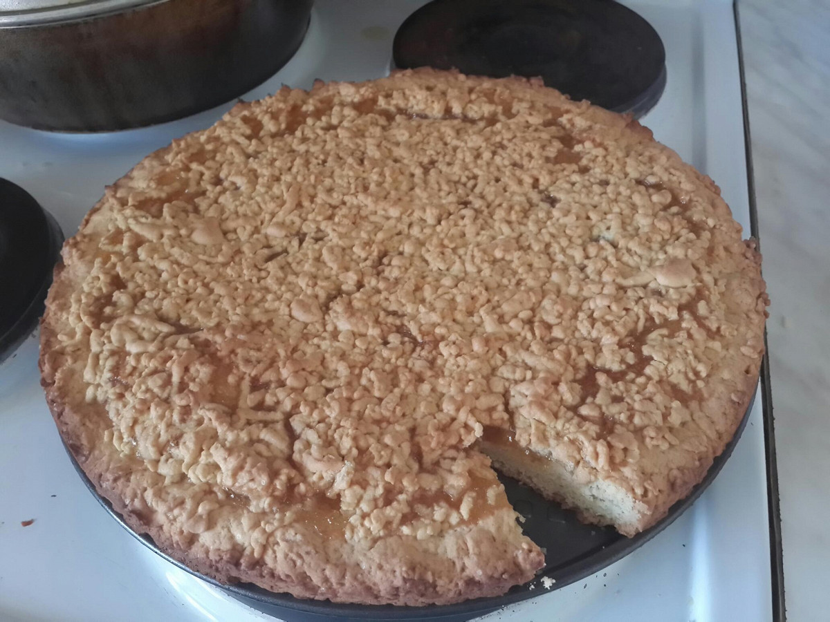 Пирог из песочного теста с вареньем – пошаговый рецепт приготовления с фото