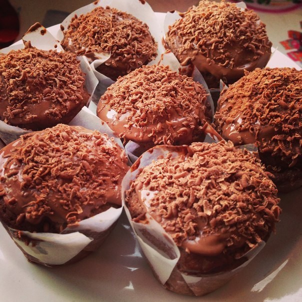 Шоколадные кексы в силиконовых формочках - рецепт в духовке с пошаговыми фото